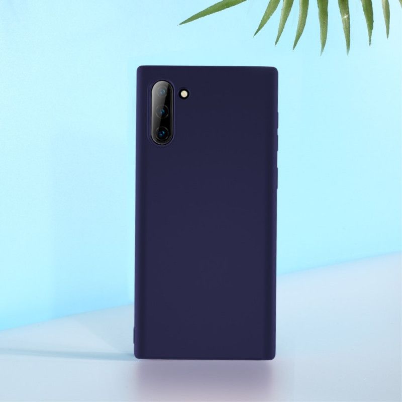 Deksel for Samsung Galaxy Note 10 Svart Flytende Silikon På X-Nivå