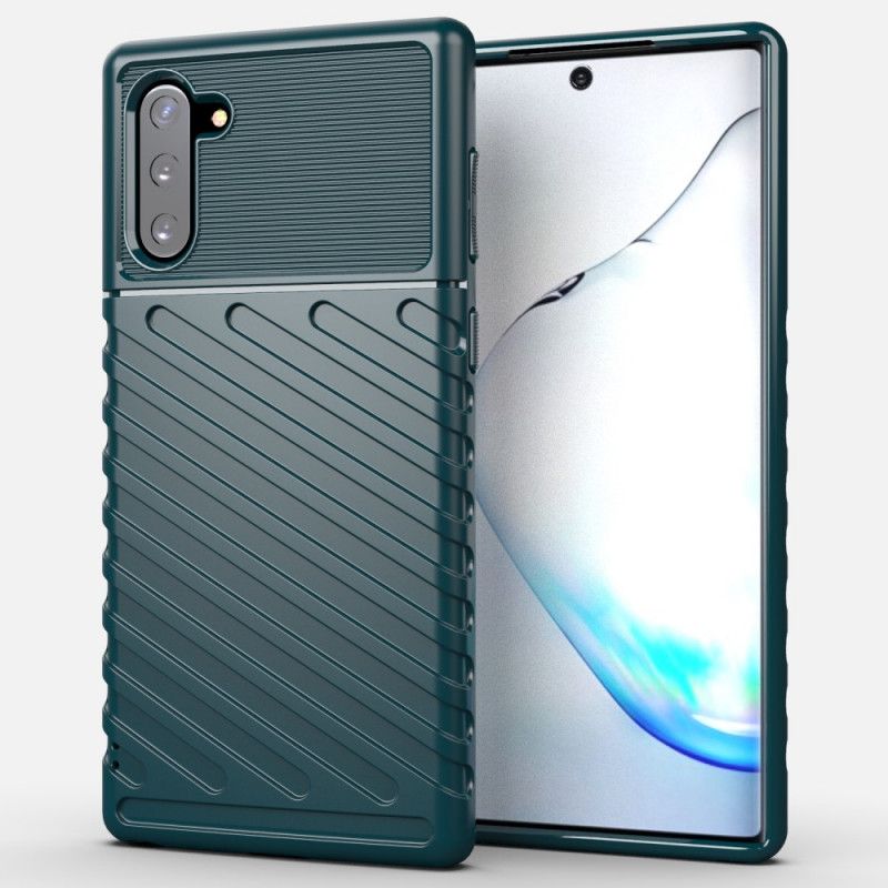 Deksel Samsung Galaxy Note 10 Svart Tordenserie Anti-fall