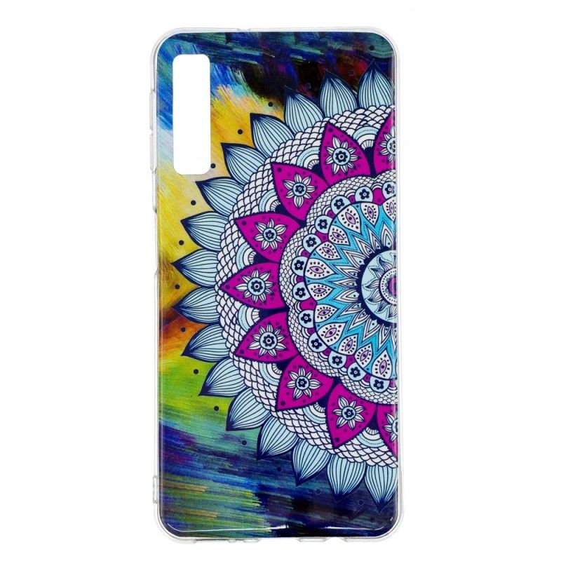 Deksel Samsung Galaxy A7 Fluorescerende Mandala Beskyttelse