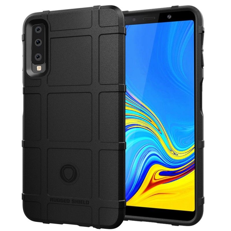 Deksel Samsung Galaxy A7 Svart Robust Skjold Beskyttelse