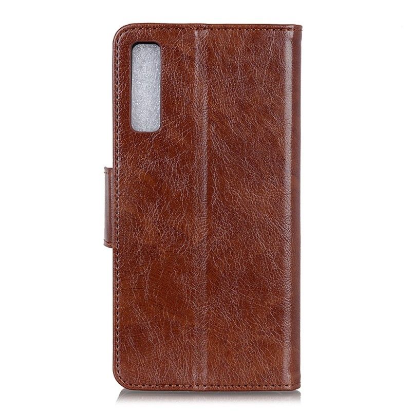 Lærdeksel Folio Deksel Samsung Galaxy A7 Svart Retro Teksturert Kunstlær