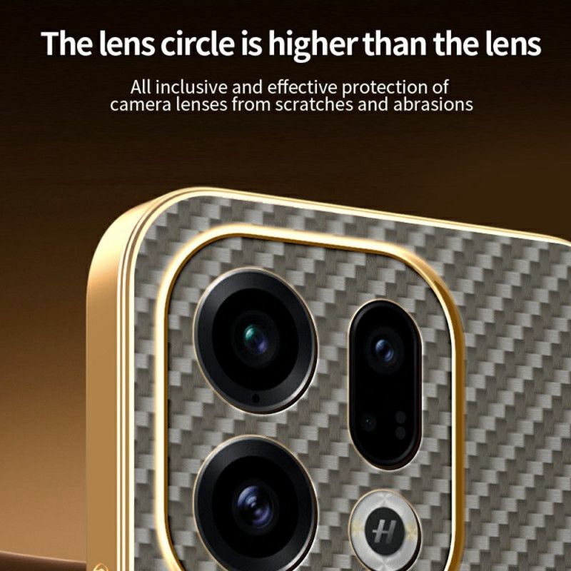 Deksel Oppo Find X9 5g Karbonfibertekstur