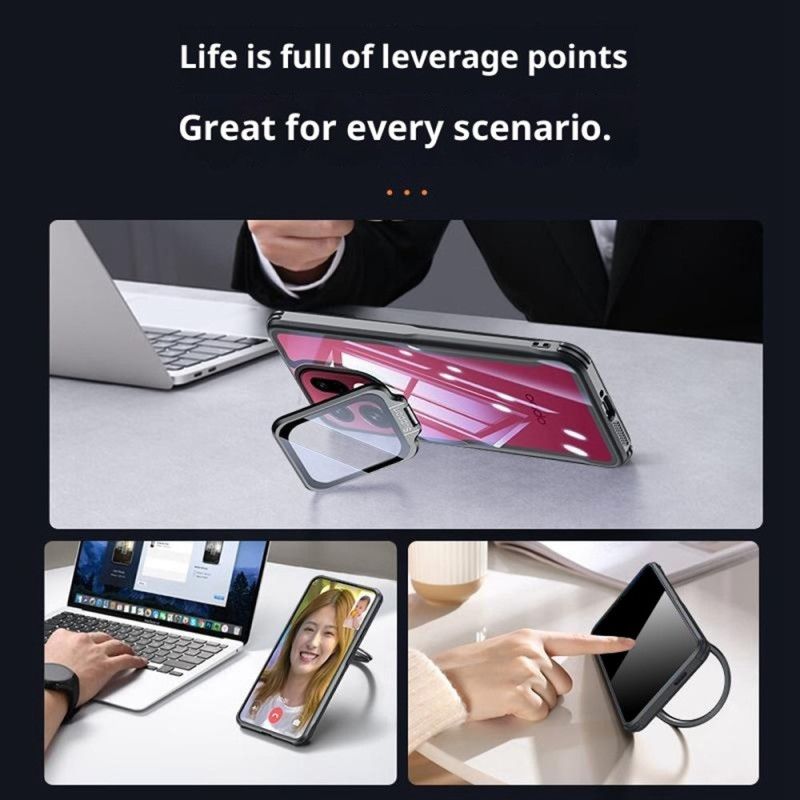 Deksel Oppo Find X9 5g Klar Med Innebygd Stativ Og Kamerabeskyttelse