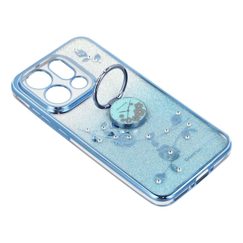 Deksel Til Oppo Find X9 5g Kadem Blomster- Og Strassringholder