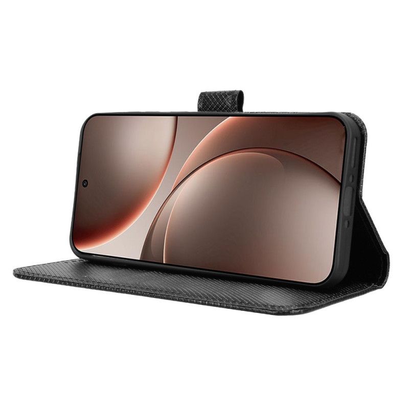 Folio Deksel Oppo Find X9 5g Diamanttekstur