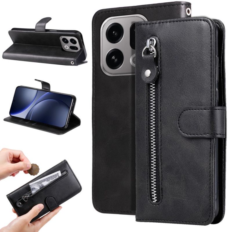 Folio Deksel Oppo Find X9 5g Lomme Med Glidelås