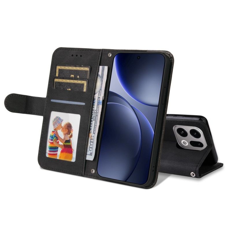 Lærdeksel Folio Deksel Oppo Find X9 5g Mobildeksel Dekorativ Nagle