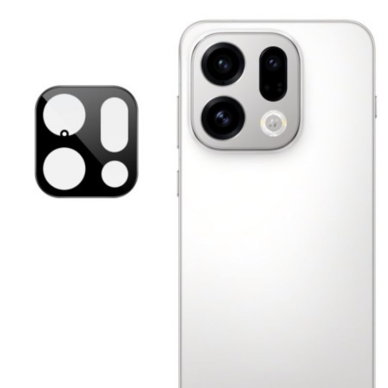 Linsebeskytter I Herdet Glass For Oppo Find X9 5g (svart Versjon)