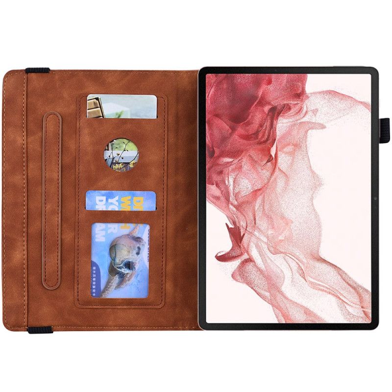 Case Etui Samsung Galaxy Tab S11 Ultra Mobildeksel Mandala Med Semsket Skinneffekt