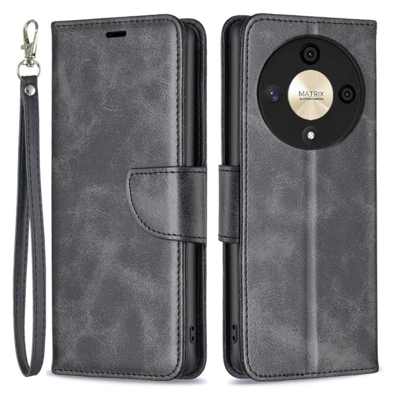 Folio Deksel Honor X9b / Magic 6 Lite Syle Skinn Med Stropp Beskyttelse Deksel