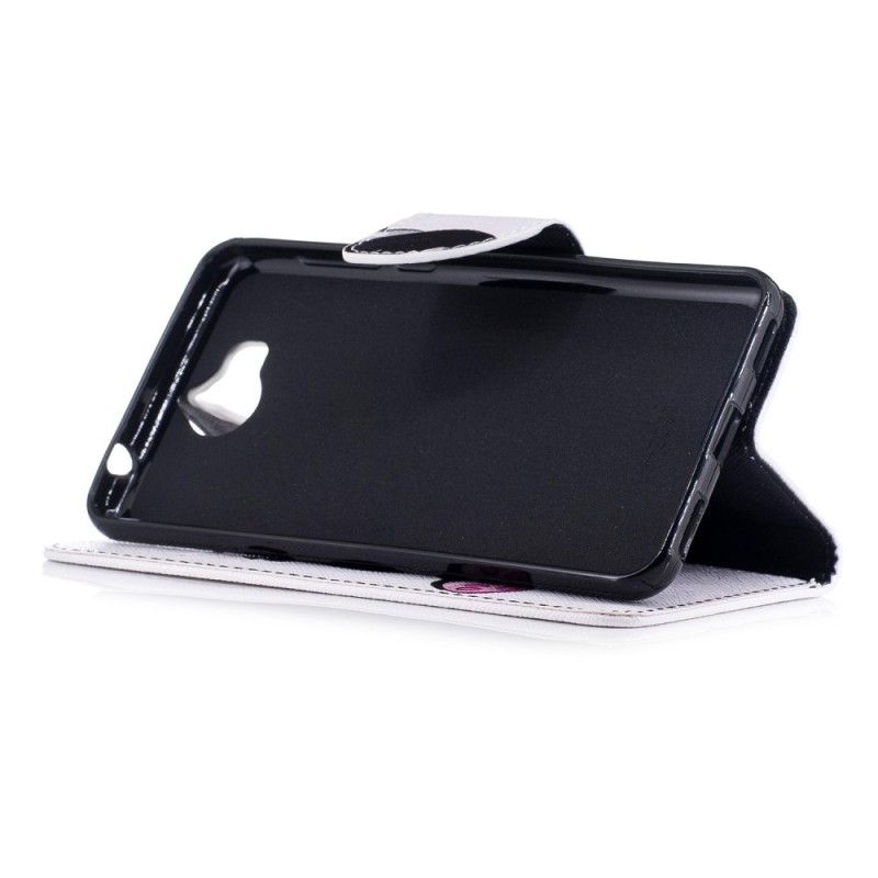 Folio Deksel Huawei Y6 2017 Morsom Panda