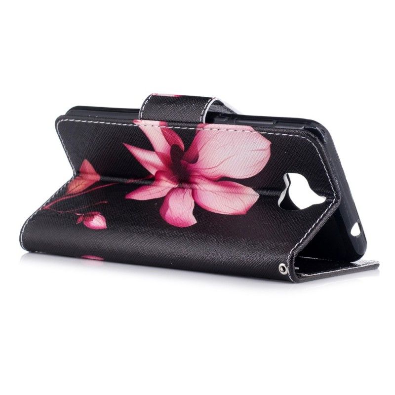 Folio Deksel Huawei Y6 2017 Rosa Blomst Beskyttelse