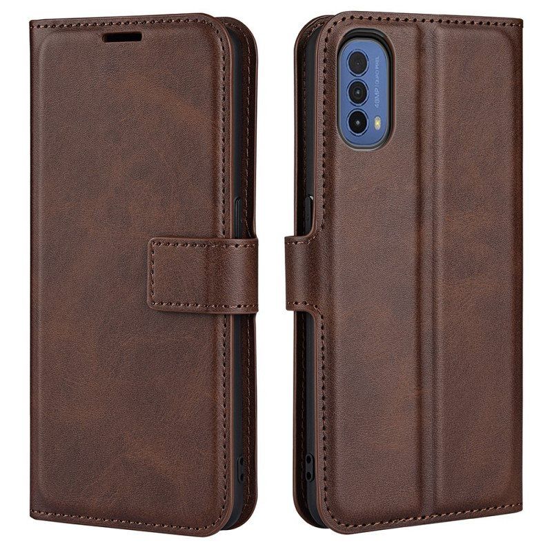 Folio Deksel Til Moto E40 / E30 / E20 Slank Ekstrem Skinneffekt
