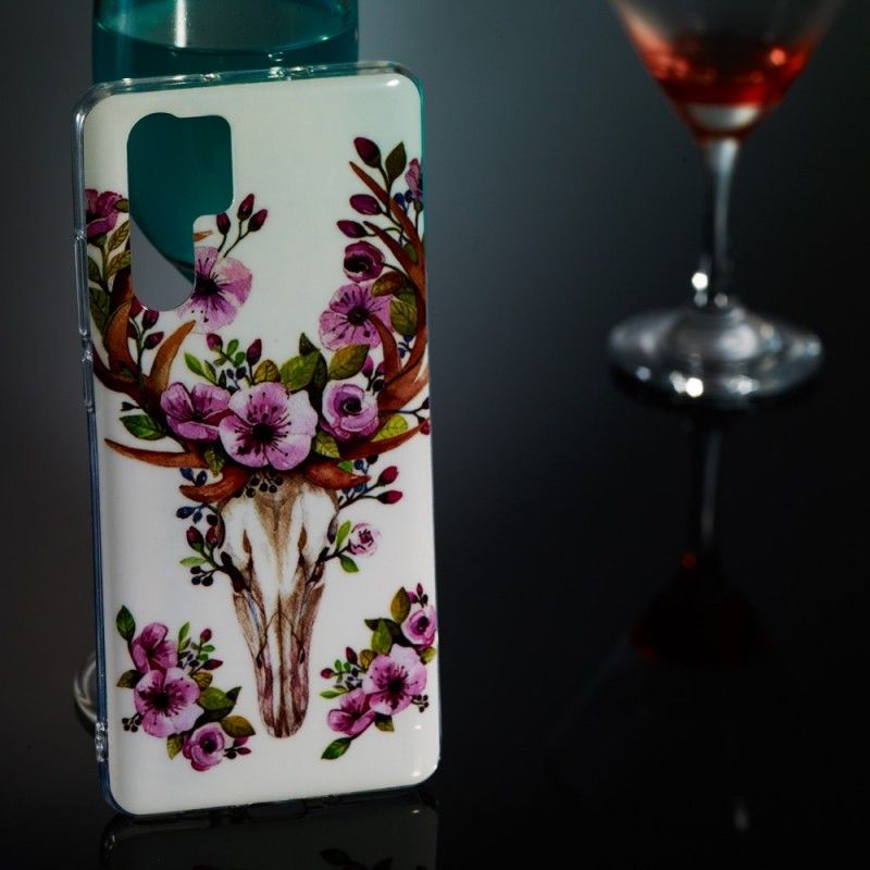 Deksel for Huawei P30 Pro Fluorescerende Blomsterelg
