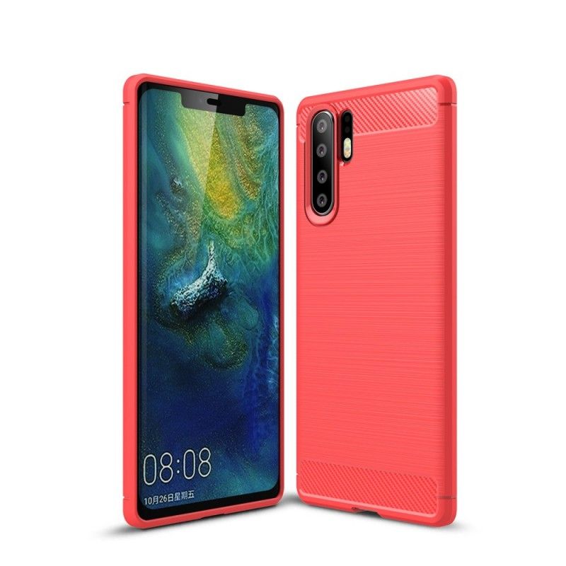 Deksel Huawei P30 Pro Svart Børstet Karbonfiber