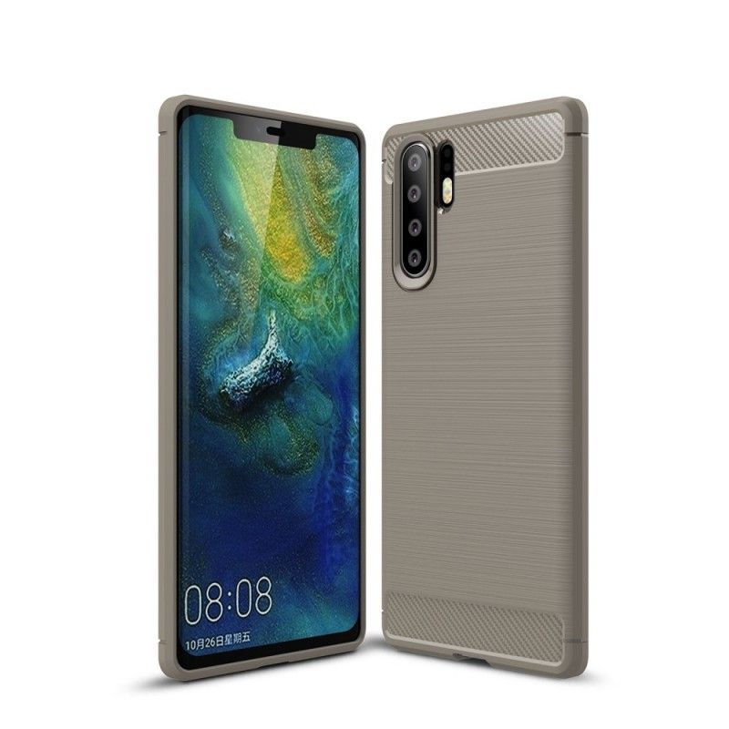 Deksel Huawei P30 Pro Svart Børstet Karbonfiber