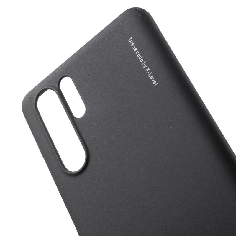 Deksel Huawei P30 Pro Svart Mobildeksel X-Nivå Metallisk Effekt