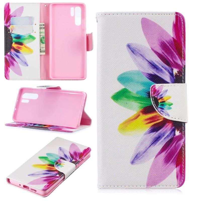 Folio Deksel for Huawei P30 Pro Akvarellblomst