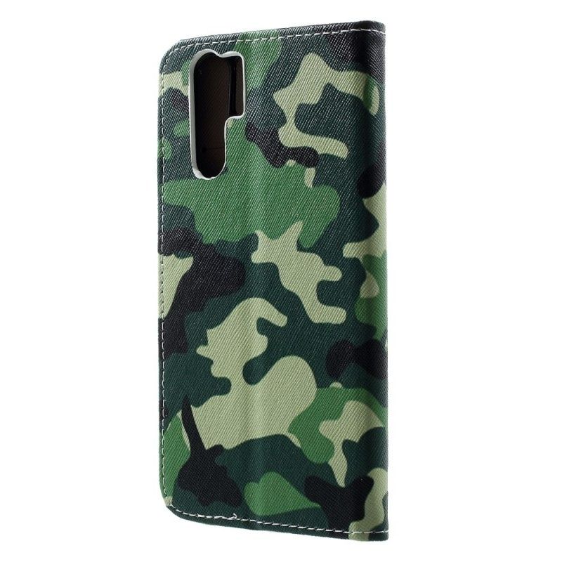 Folio Deksel Huawei P30 Pro Militær Kamuflasje Anti-fall