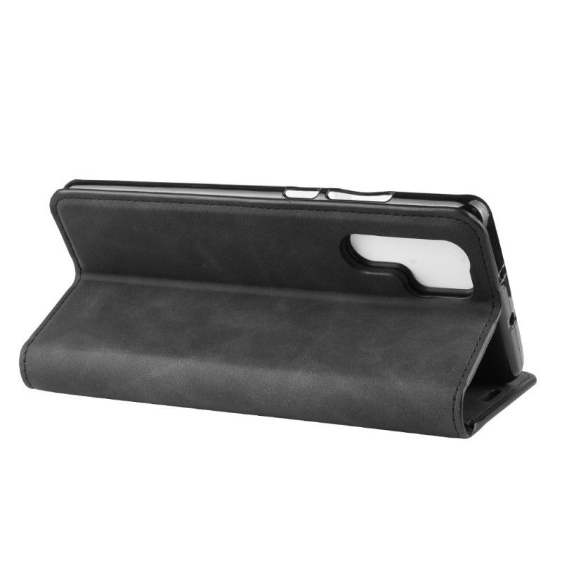 Folio Deksel Huawei P30 Pro Svart Elegant Skinneffekt