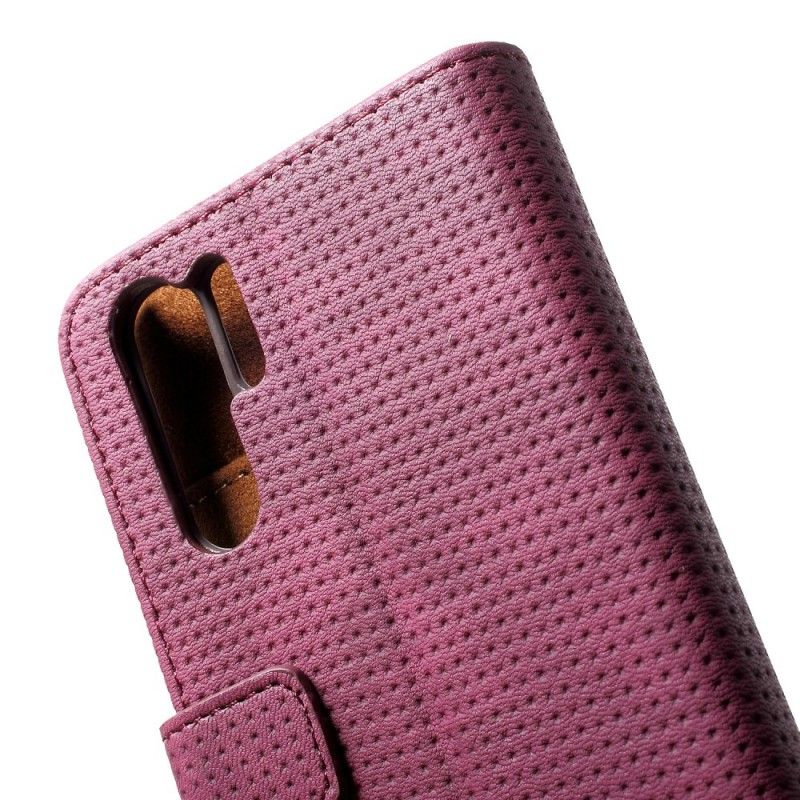 Folio Deksel Huawei P30 Pro Vintage Mesh Skinn-Effekt