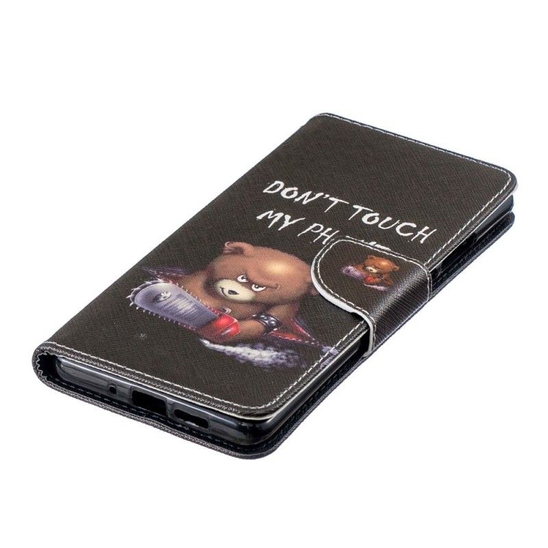 Lærdeksel Folio Deksel Huawei P30 Pro Mobildeksel Farlig Bjørn