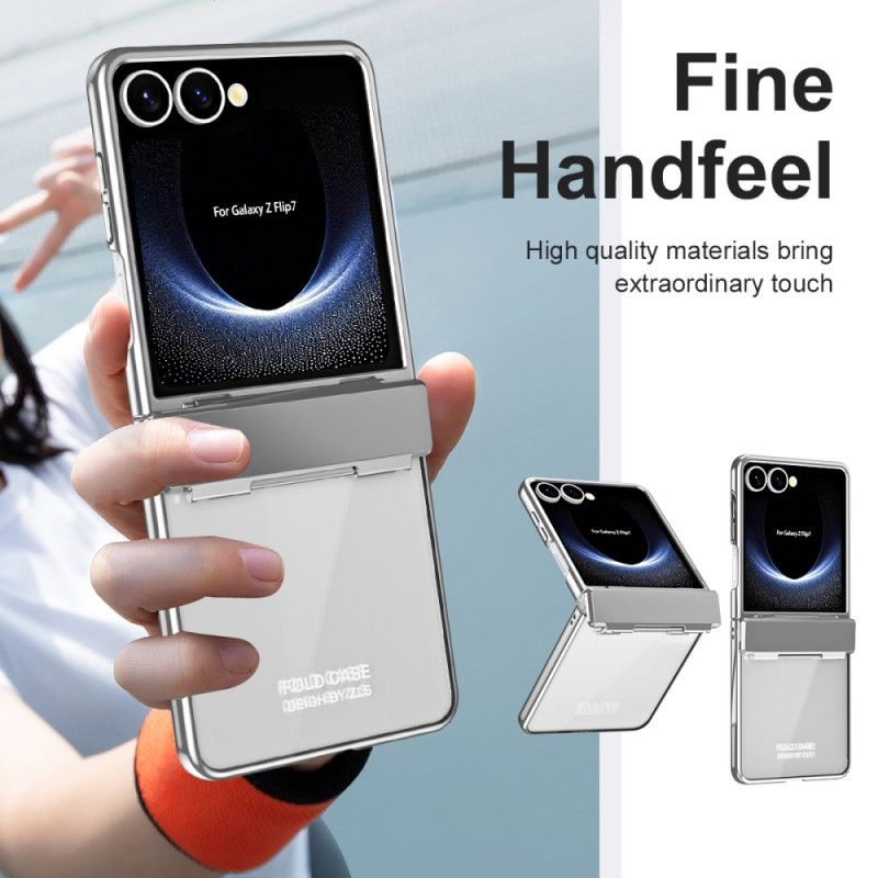 Deksel Samsung Galaxy Z Flip 7 Anti-fingeravtrykk Metallisk Design Beskyttelse Deksel
