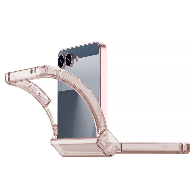 Deksel Samsung Galaxy Z Flip 7 Farget Gjennomsiktig Med Kollisjonsputebeskyttelse