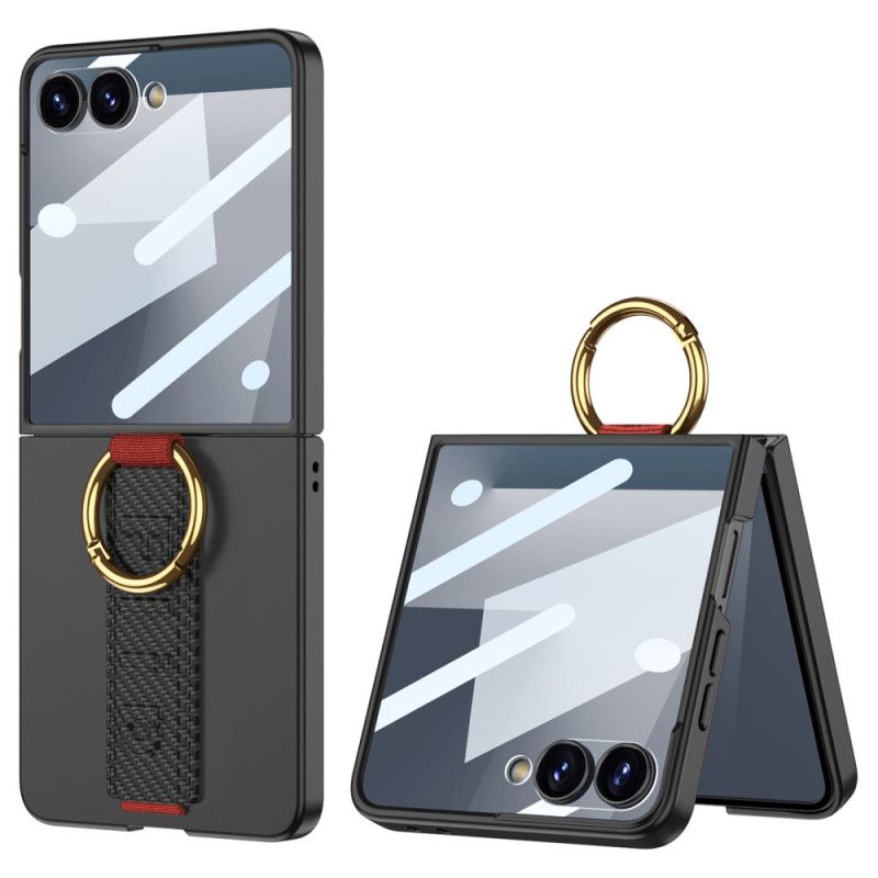 Deksel Samsung Galaxy Z Flip 7 Gkk Håndleddsstropp Og Skjermbeskytter Beskyttelse Deksel