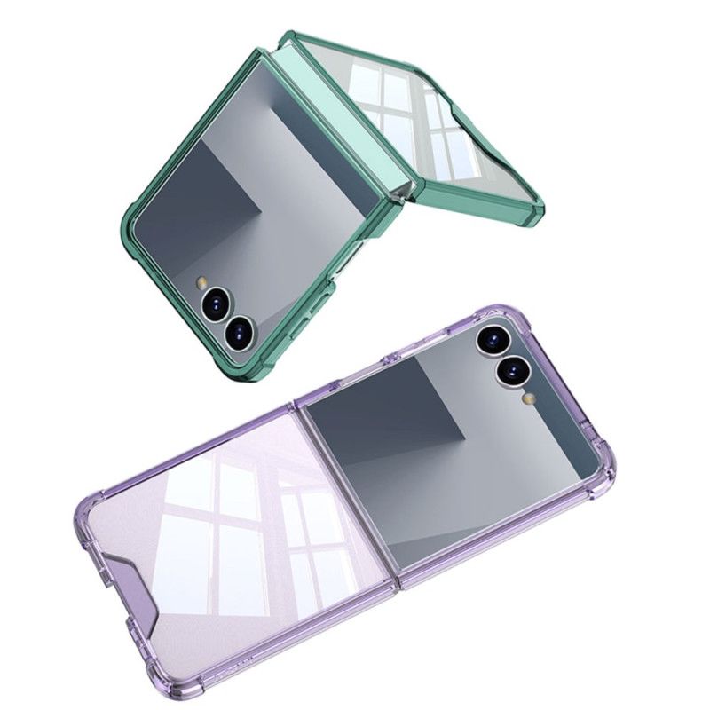 Deksel Samsung Galaxy Z Flip 7 Gkk Metallic Style Felg Beskyttelse Deksel