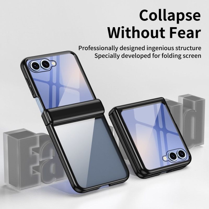 Deksel Samsung Galaxy Z Flip 7 Hengselbeskyttelse Med Metalleffekt