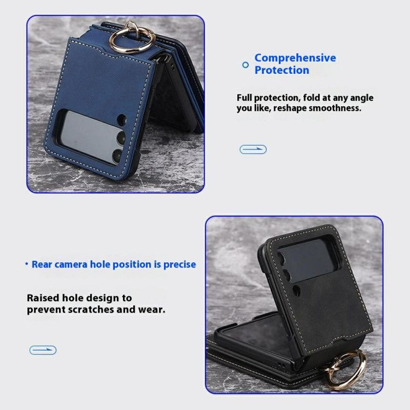 Deksel Samsung Galaxy Z Flip 7 Kortholder Og Avtakbar Kjede Beskyttelse Deksel