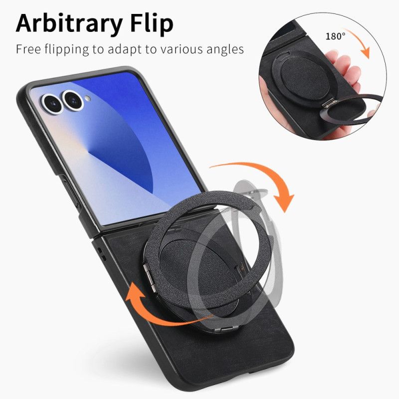 Deksel Samsung Galaxy Z Flip 7 Læreffekt Med Roterende Stativ