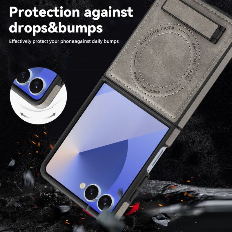 Deksel Samsung Galaxy Z Flip 7 Magsafe-kompatibel Med Stativ Beskyttelse Deksel