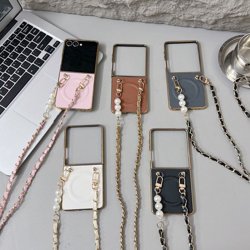 Deksel Samsung Galaxy Z Flip 7 Mobildeksel Magnetisk Anhengsrem