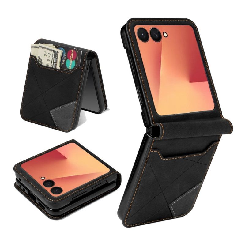 Deksel Samsung Galaxy Z Flip 7 Mønstret Kortholder