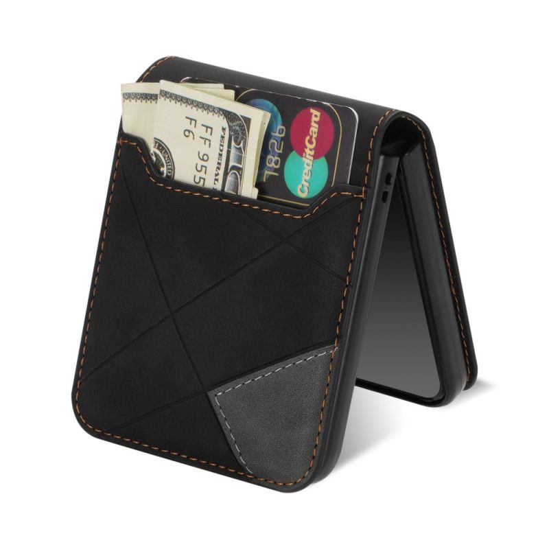 Deksel Samsung Galaxy Z Flip 7 Mønstret Kortholder