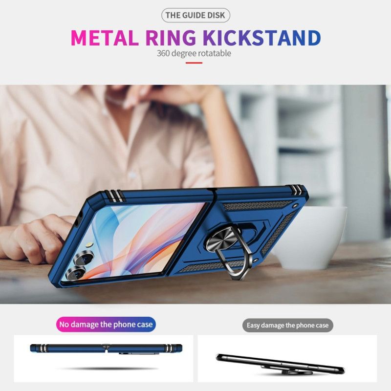 Deksel Samsung Galaxy Z Flip 7 Ringholder Og Støtsikker Beskyttelse