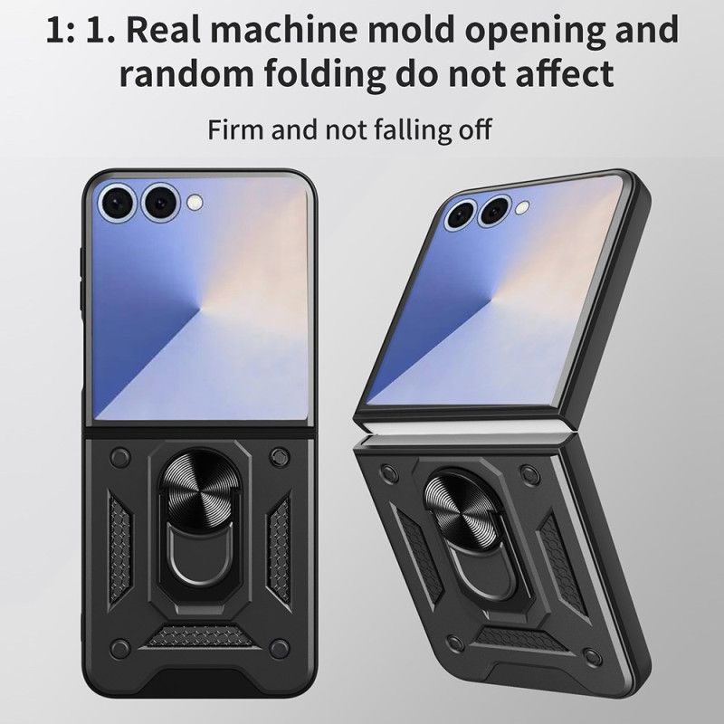 Deksel Samsung Galaxy Z Flip 7 Robust Med Ringholder Beskyttelse Deksel