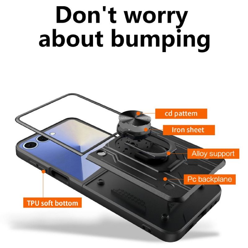 Deksel Samsung Galaxy Z Flip 7 Ultraslitesterk Med Stativ Beskyttelse Deksel