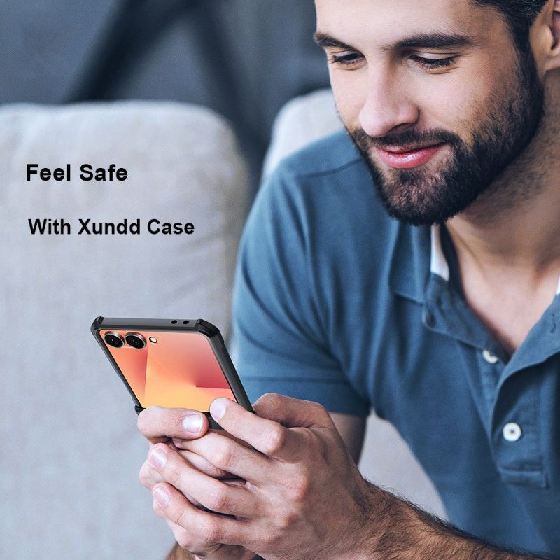 Deksel Samsung Galaxy Z Flip 7 Xundd Kollisjonspute Og Skjermbeskytter Beskyttelse Deksel