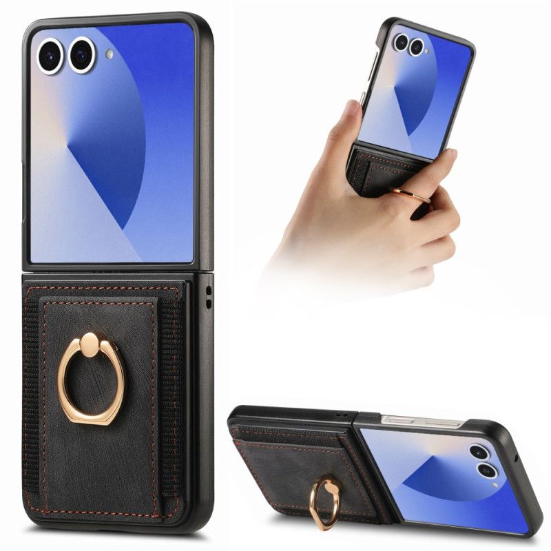 Deksel Til Samsung Galaxy Z Flip 7 Kortholder Og Stativ