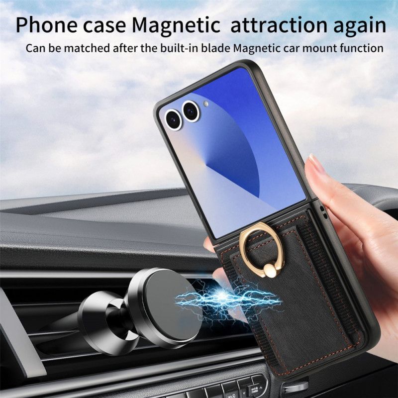 Deksel Til Samsung Galaxy Z Flip 7 Kortholder Og Stativ