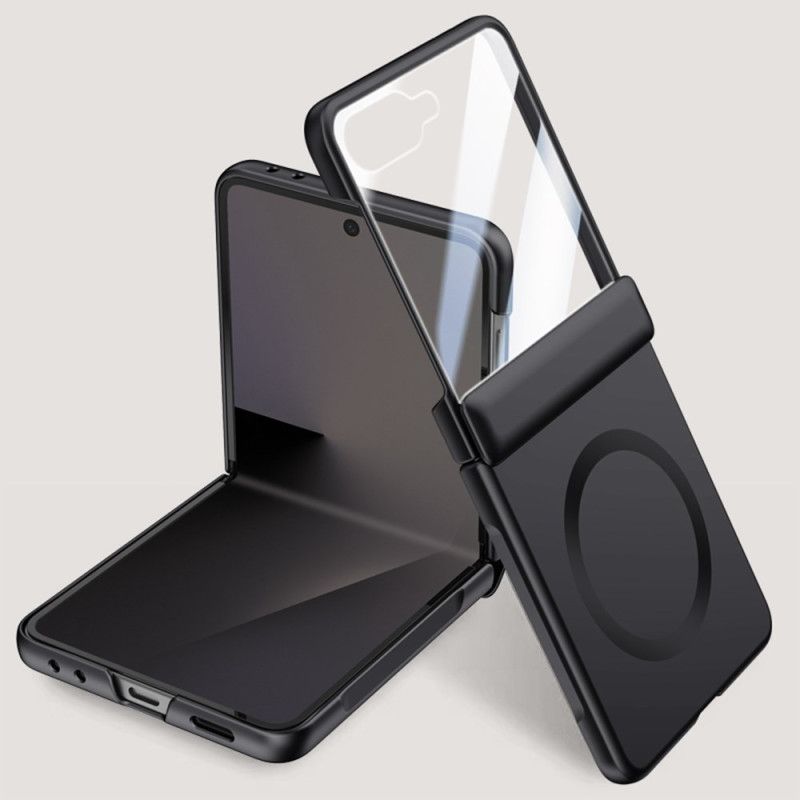 Deksel Til Samsung Galaxy Z Flip 7 Magnetisk Med Metalleffekt