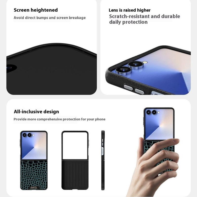 Deksel Til Samsung Galaxy Z Flip 7 Magsafe-kompatibel Krokodilletekstur Abeel