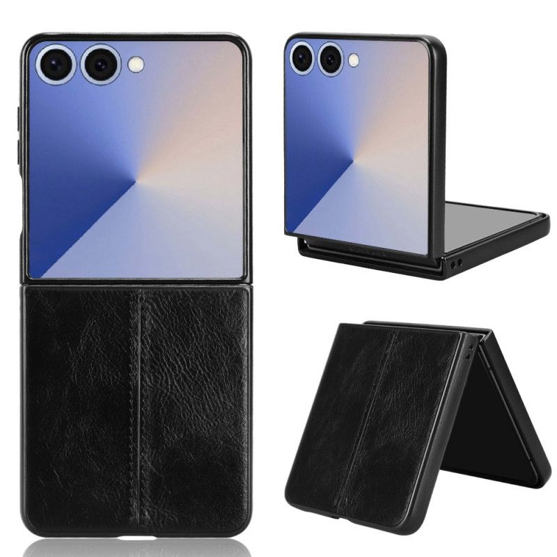 Deksel Til Samsung Galaxy Z Flip 7 Sydd Skinn Effekt