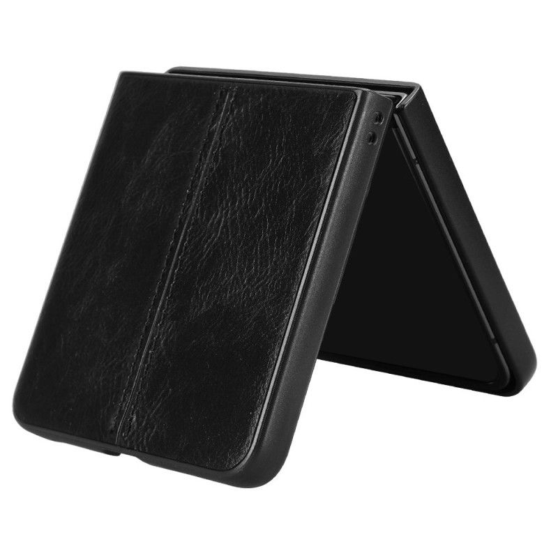 Deksel Til Samsung Galaxy Z Flip 7 Sydd Skinn Effekt