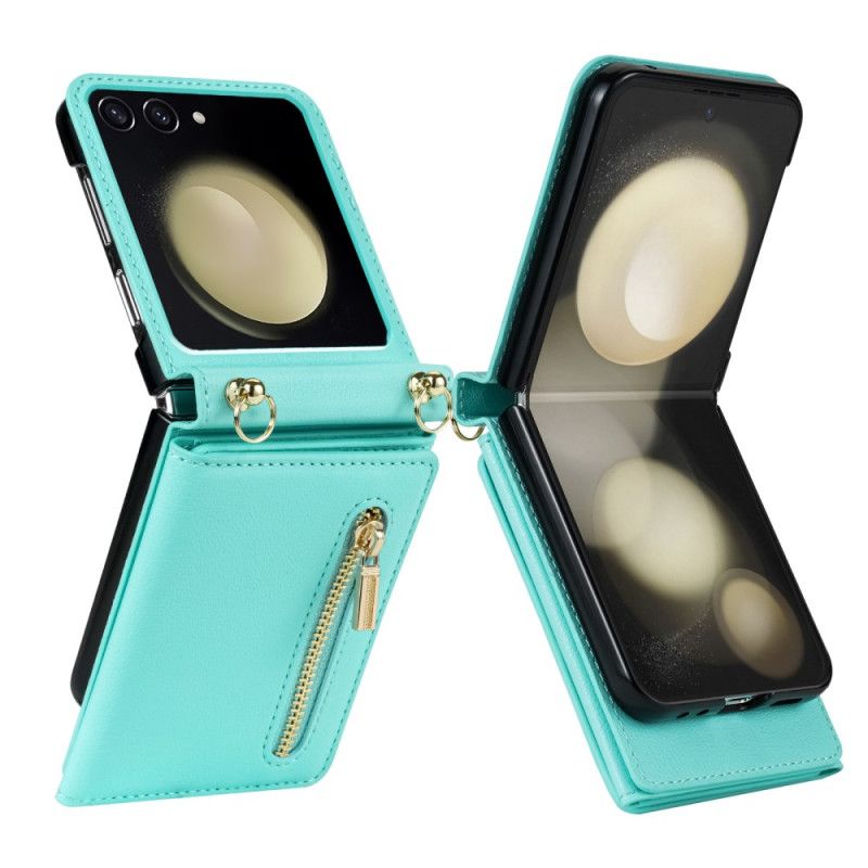 Etui Til Samsung Galaxy Z Flip 7 Rfid-lommebok Og Skulderstropp