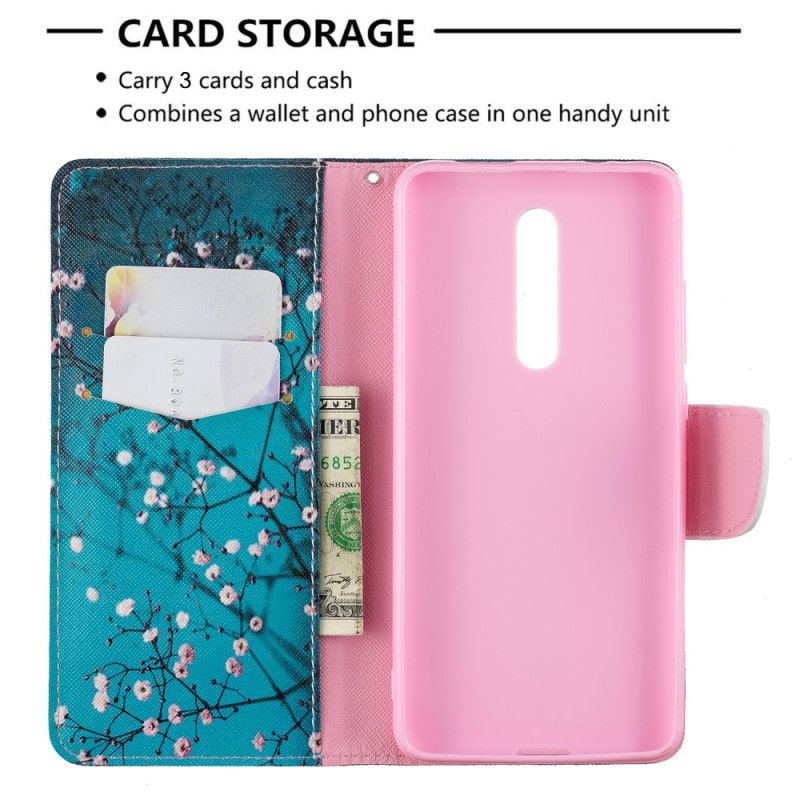 Folio Deksel Xiaomi Mi 9T / Mi 9T Pro Blomstrende Tre