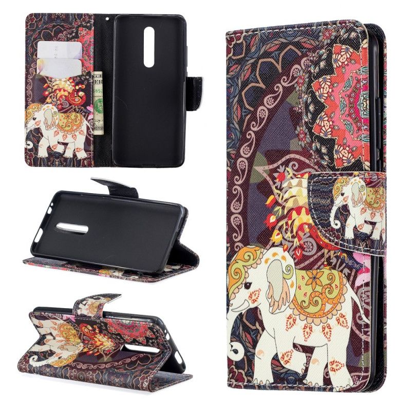 Folio Deksel Xiaomi Mi 9T / Mi 9T Pro Indiske Elefanter Beskyttelse